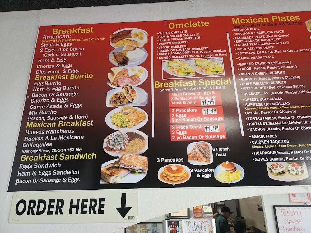 AMELIA'S BURGER'S AND MEXICAN FOOD Menu image 1