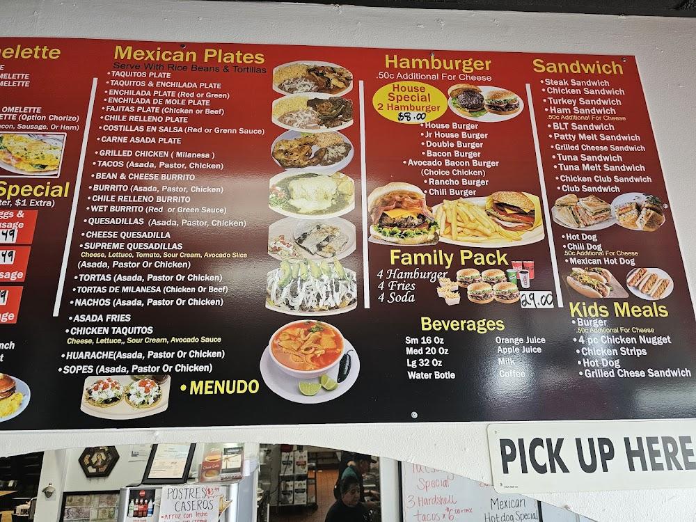 AMELIA'S BURGER'S AND MEXICAN FOOD Menu image 2